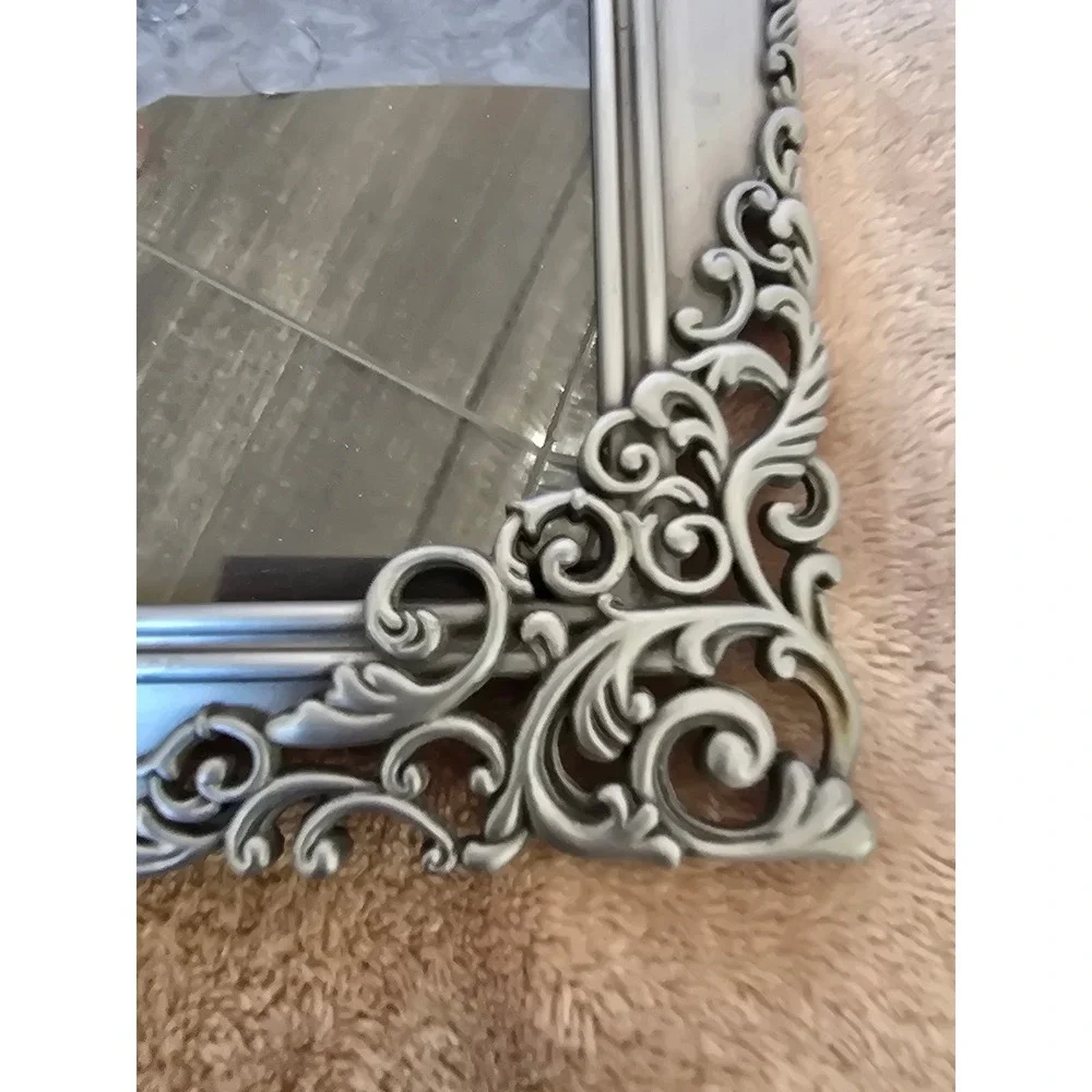 Malden Silver Ornate Scrollwork Baroque 4x6 Picture Frame Vintage Style Tabletop